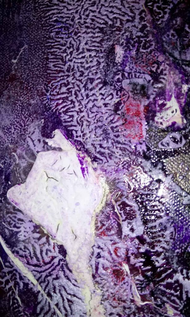 Aguas_estanque_flores_ramas_violetas_noche_luz_abstracto_Ausane