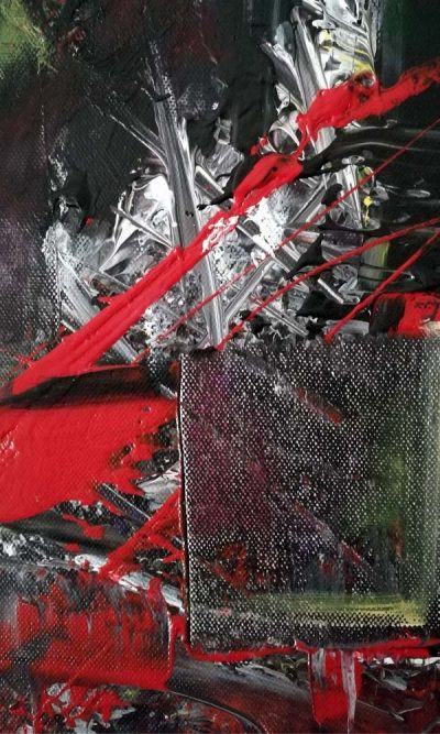 Cabaña_indígena_construcción_art_rojizos_formas_Ausane_flechas_expresionismo