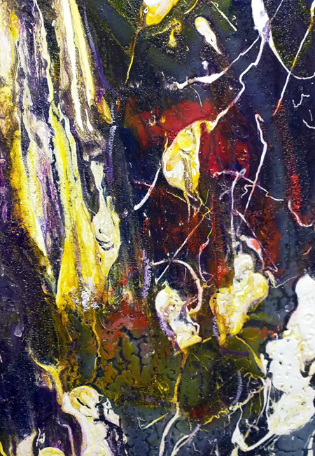 El_Baile_de_las_Anémoras_animal_marino_flores_abstracto_expresionismo_Ausane_lienzo_color