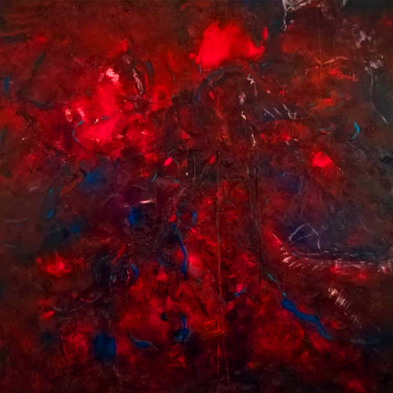 Ausane_Magma_Volcánico_LaPalma_Volcán_Erupción_Expresionismo_Abstracto_Lienzo_Cuadro_Lava