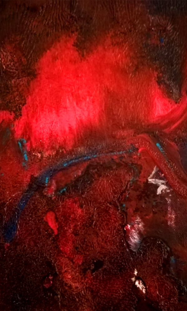 Magma Volcánico Ausane_Magma_Volcánico_LaPalma_Volcán_Erupción_Expresionismo_Abstracto_Lienzo_Cuadro_Lava_Boca_Cono_Lengua