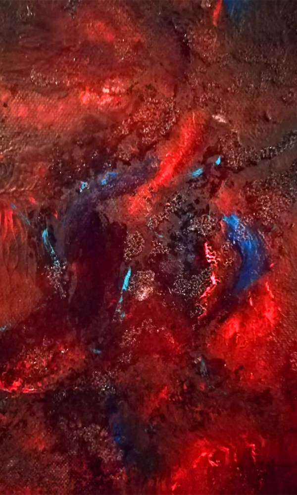 Magma Volcánico Ausane_Magma_Volcánico_LaPalma_Volcán_Erupción_Expresionismo_Abstracto_Lienzo_Cuadro_Lava_Océano